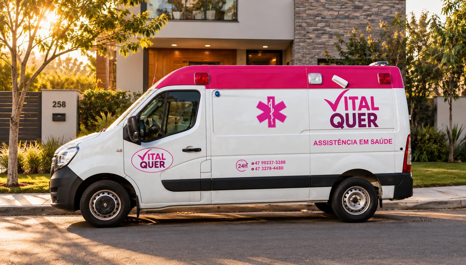 Ambulância própria da Vital Quer